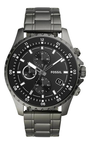 Relógio Masculino Fossil Fs5673/1cn 48mm Aço Grafite