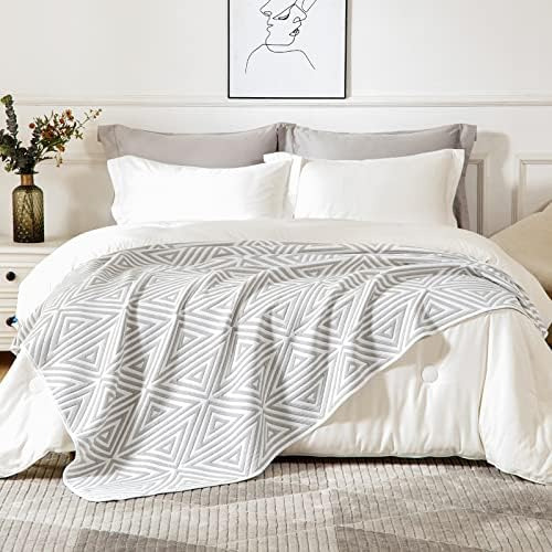 Emme Manta De Algodón Queen Para Cama ' Edredón Suave De 6 C