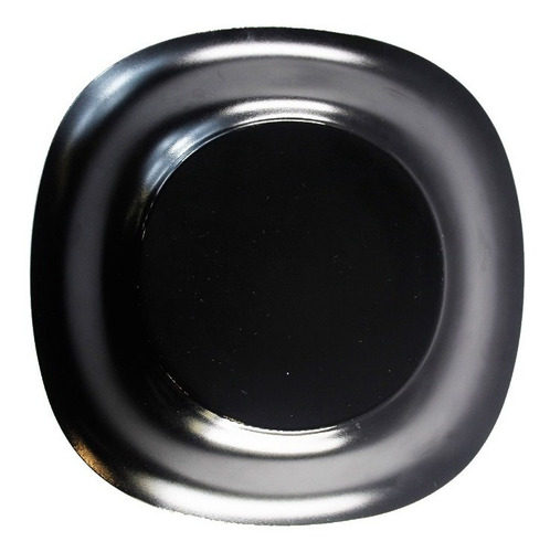 Imagen 2 de 2 de Plato Para Postre Torta Cupcakes 21 Cm Negro Luminarc