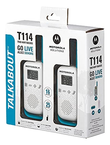 Motorola Solutions Motorola Talkabout T114 White/blue 16 Mil