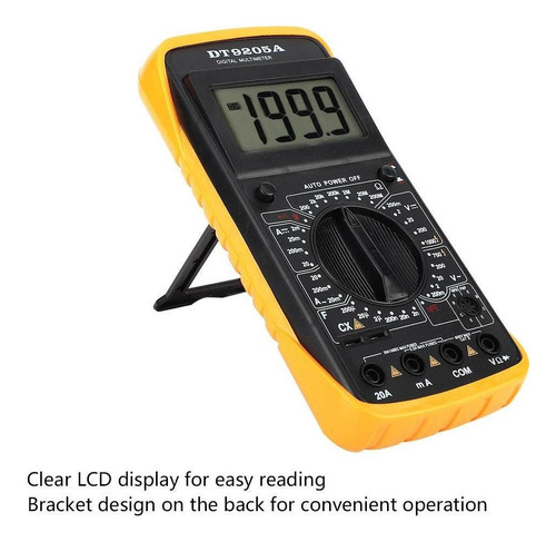 Dt-9205a Multímetro Digital Lcd De Mano Ac/dc Volt Amp Ohm C