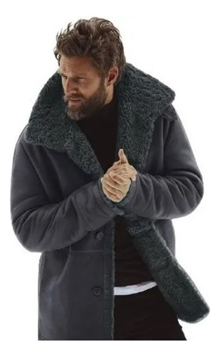 Abrigo De Piel Caliente De Invierno Masculino