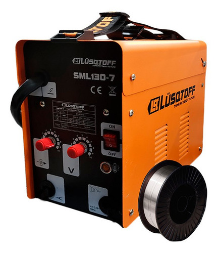 Imagen 2 de 10 de Soldadora Mig Lusqtoff Sml130 Flux 120 Amp + Alambre Tubular