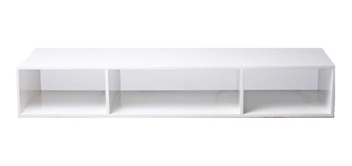 Imagen 1 de 5 de Rack Flotante Tv Led 120cm Melamina Modular Cuotas Muebleds