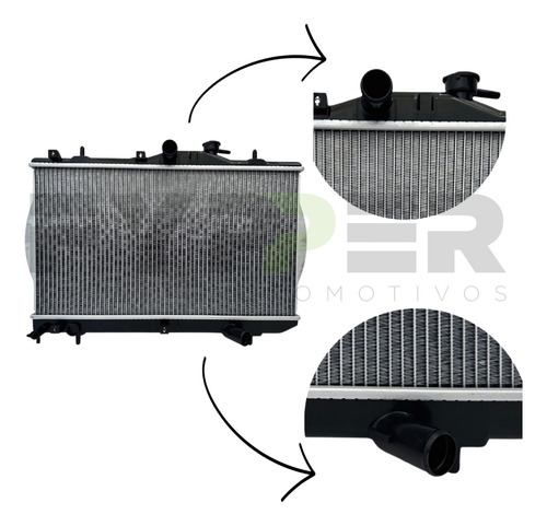 Radiador Jac J3 1.4 1.5 2011 2012 2013 2014 2015 Manual