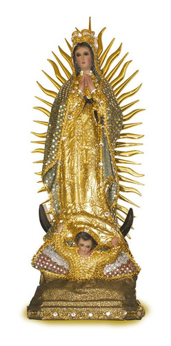 Santísima Virgen De Guadalupe, Imagen Resina 50 Cms.