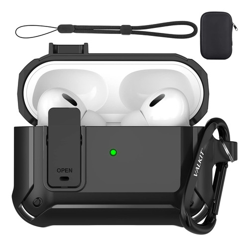 Valkit Funda Compatible Con AirPods Pro De 2 Generacin Con C