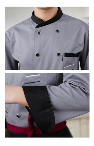 Chaqueta Chef Doble Bóton Corto Hotel Ropa Cocina Capa