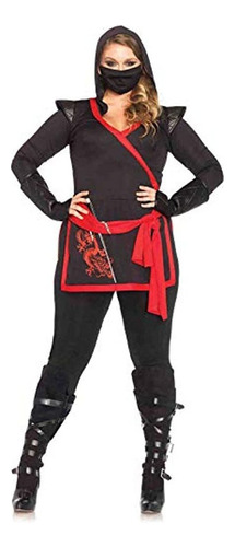 Ninja Plus Tamaño Stealth Dragon Costume Mujer