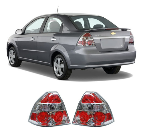 Par Juego Calaveras Chevrolet Aveo 2008 2009 2010 2011  Tyc