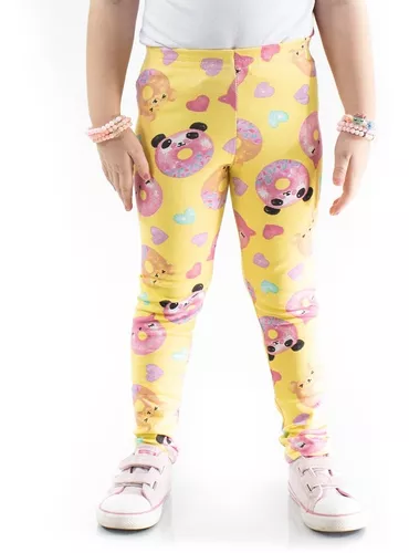 Calça Legging Infantil Estampada - Sortido