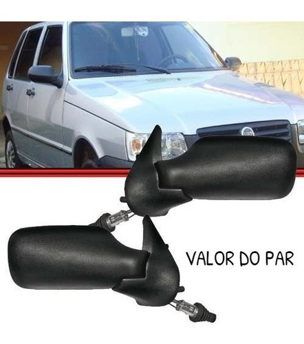 Retrovisor Uno Fire 2001 2002 2003 2004 2 Portas C/ Controle