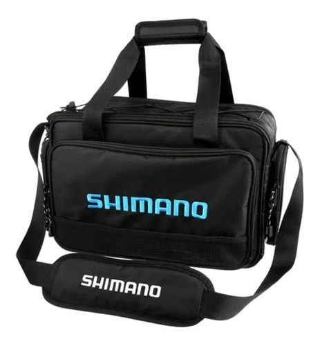 Bolsa Shimano Báltica Tamanho M Preto/azul 4 Estojos