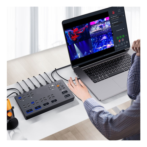 Hd60 Streaming Video Switcher 4 Entrada Hdmi 1080p Captura