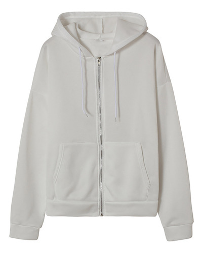 Sudadera De Felpa Con Capucha Lisa Para Mujer, Chamarra HoLG