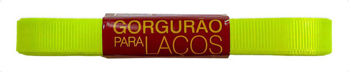 Fita De Gorgurão Para Laço Gl002 10mm Progresso N 2 10 Metros Cor Verde Cítrico 280