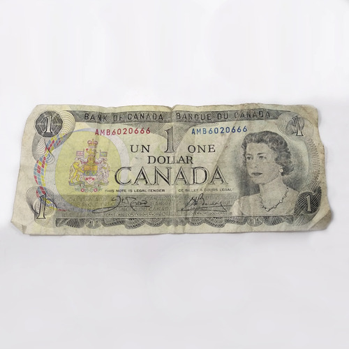 Billete De 1 Dólar Canadiense De 1976