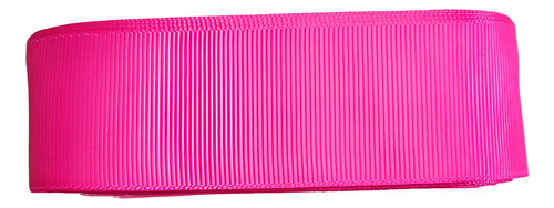 Fitas Gorgurão Para Laços N09 38mm - Rolo Com 10 Metros Cor Rosa-chiclete Lisa