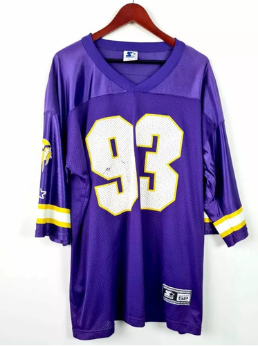 Jersey Vintage Nfl Starter 90s Minnesota Vikings Xl Satin