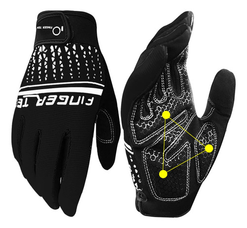 Guantes De Levantamiento De Pesas Masculino Femenino Dedo C.