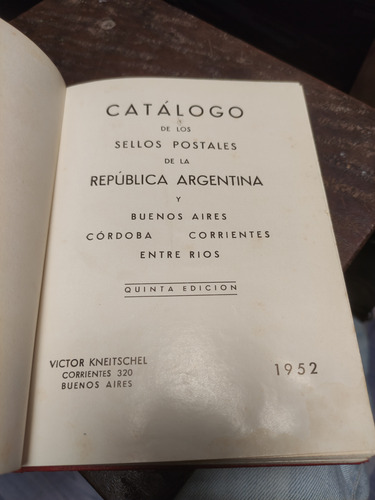 Catalogo De Sellos Postales Argentina 1952 Víctor Kneitschel (Usado)