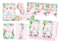 Comprar Kit Imprimible Mini Candy Bar Flamencos Texto Editable