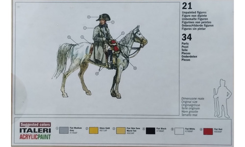 Italeri 1/72 Waterloo Personal General Imperial Francés