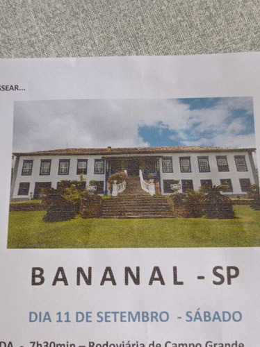Imagem 2 de 5 de Excursão A Bananal Sp