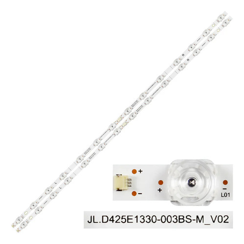 Dt Kit Leds Hisense 43r6000gm (2t 14led) - Aluminio, Nuevo