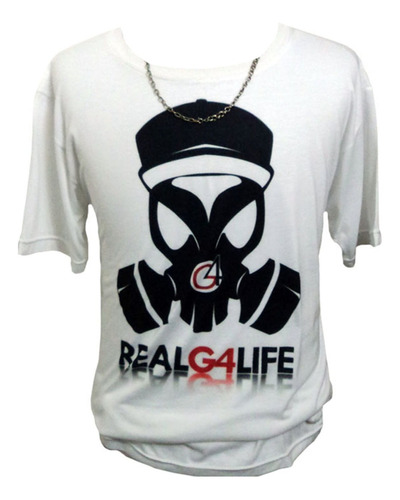 Tú Remera Sublimada Logo Mascara Real G4 Life Ñengo Flow