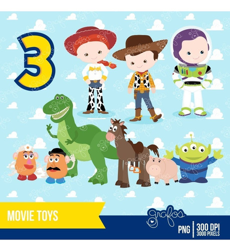 Kit Imprimible Toy Story Imagenes Clipart Cod 2
