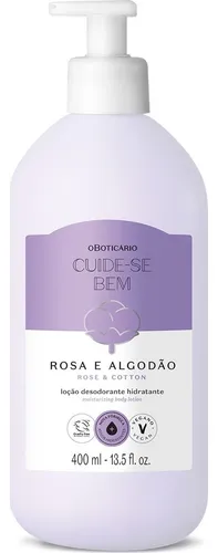 comprar O Boticario Cuide-se Bem Hidratante Rosa E Algodao 400ml