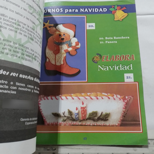 Revista Elabora Arreglos Navideños No 16 Fieltro