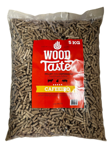 Pellets Madeira De Café Para Defumação 5 Kg Econômica