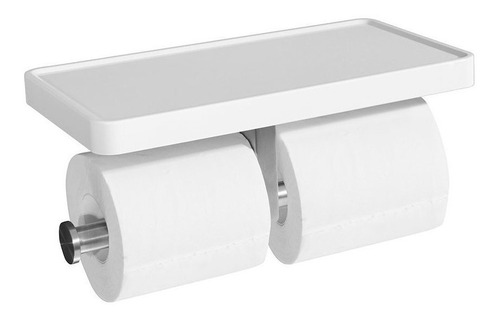 Cro Decor Soporte De Papel Higiénico De Doble Rollo Blanco C