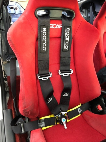 Imagen 4 de 9 de Cinturón De Seguridad Deportivo Sparco Auto 4 Puntas