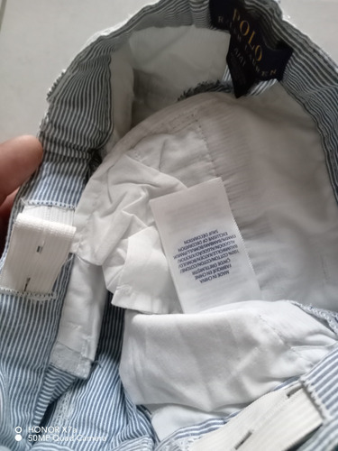 Pantalón Polo Rl 4 Años Blanco Y Azul D Niño (Usado)