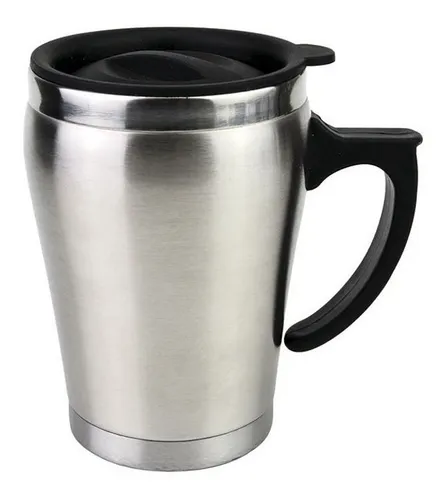 comprar Copo Caneca Térmica Inox Com Tampa Café Chá Cerveja - 350ml Cor Prateada comprar Copo Caneca Térmica Inox Com Tampa Café Chá Cerveja - 350ml Cor Prateada