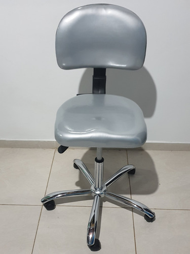 Silla Taburete Banqueta Dentista Estetica Tattoo Cromada