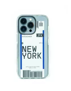 Funda Para iPhone 14 13 12 11 Pro Max Plus Ticket New York