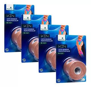 Cinta Kinesiológica - Vendaje Tape Neuromuscular - Pack X4