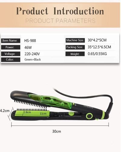 Planchita Cabello Sokany Profesional Vapor