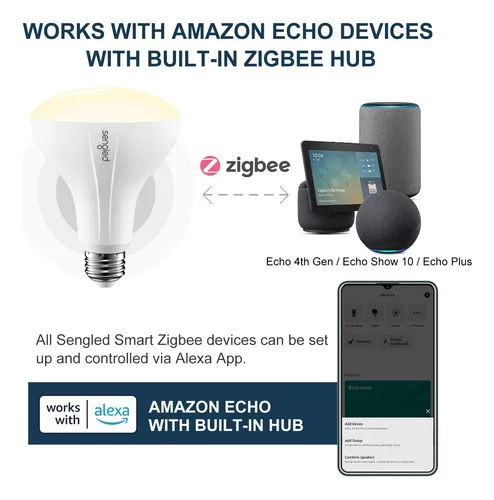 Bombilla Inteligente Sengled Zigbee, Compatible Con Smart...