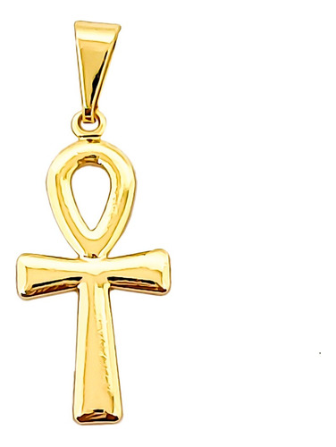 Colgante Cruz Ankh Enchapado Oro 18k