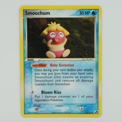 Pokemon Smoochum - 31/115 - Rare Ex Unseen Forces