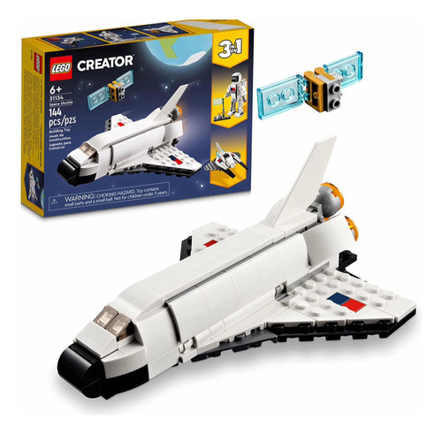 Lego Creator 3en1, Transbordador Espacial 31134, 144 Piezas