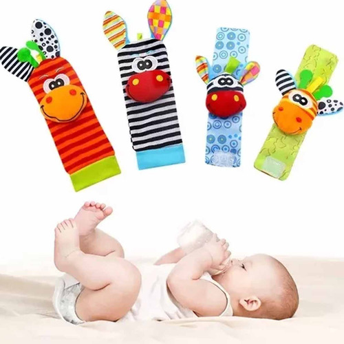 Sonajas Para Bebe Calcetines Juguete Estimulación Temprana 1