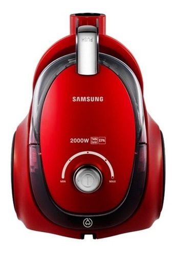 Aspiradora Samsung Vc20 Roja 2000w Sin Bolsa Doble Cámara
