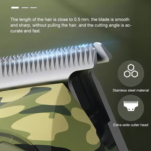 Máquina De Cortar Cabelo Km-1928 Transparente Bivolt