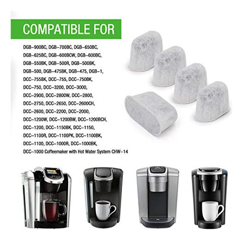 Filtros Agua Carbón 24-pack Para Cafetera Cuisinart